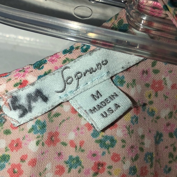 Floral Tank Top with Bows - Picture 4 of 4